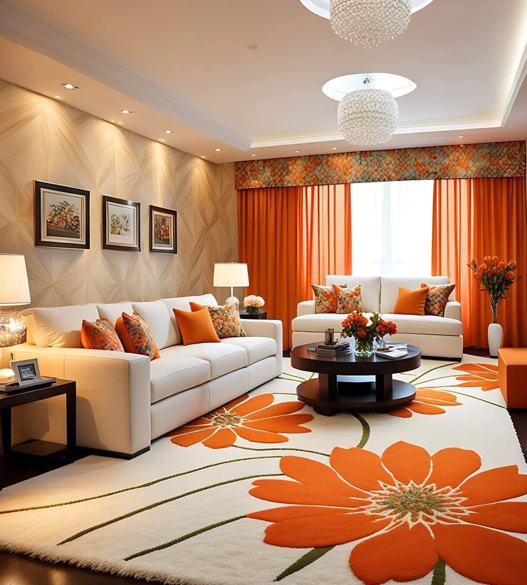 مبل کرم و فرش