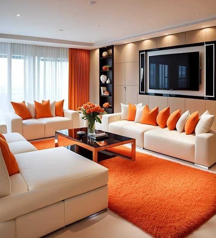 مبل کرم و فرش