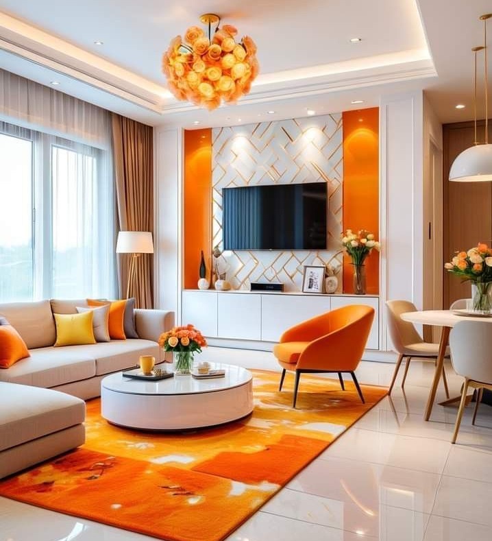 مبل کرم و فرش