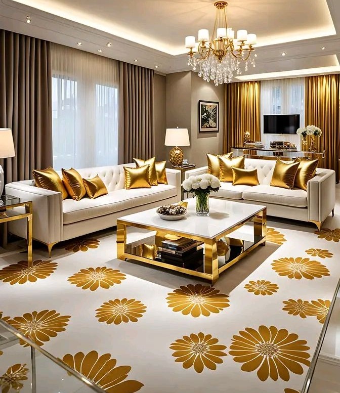 مبل کرم و فرش