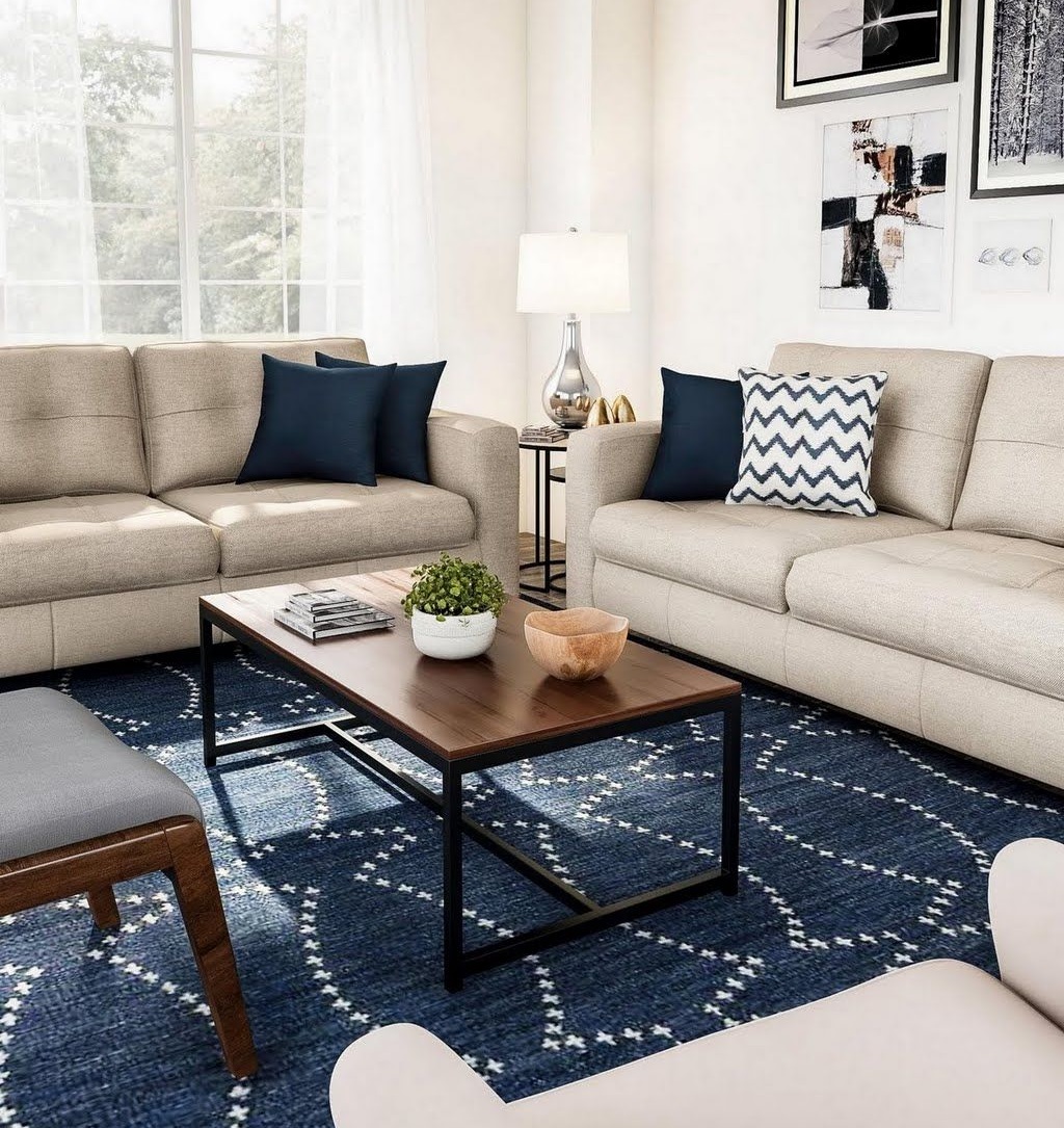 مبل کرم و فرش