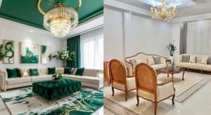 مبل وئ فرش کرم