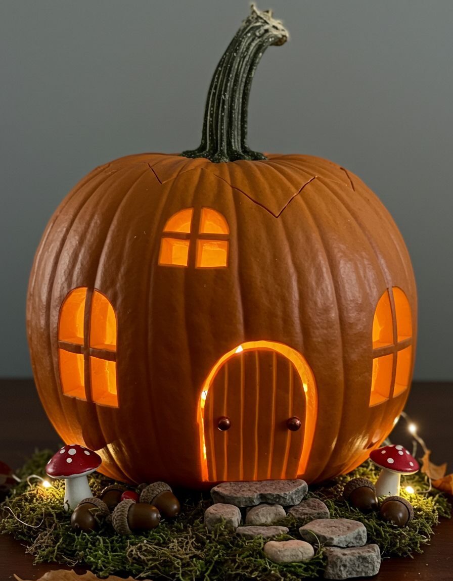 تزیین کدو هالووین