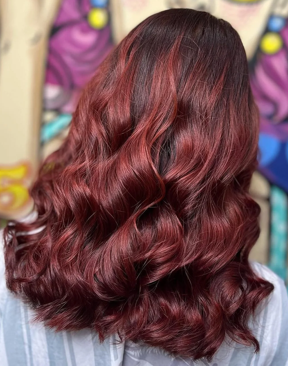 رنگ موی ماهاگونی شکلاتی