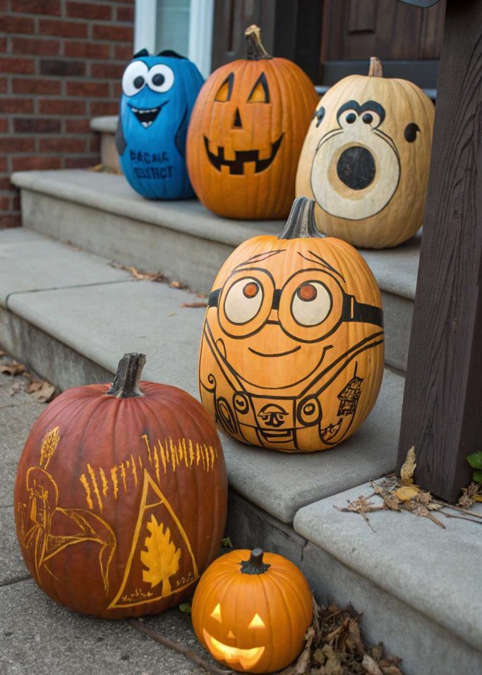 تزیین کدو هالووین
