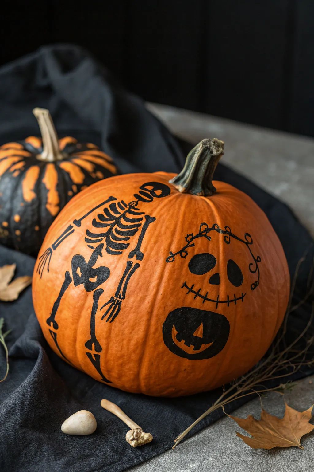 تزیین کدو هالووین