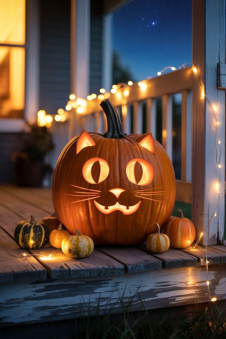 تزیین کدو هالووین