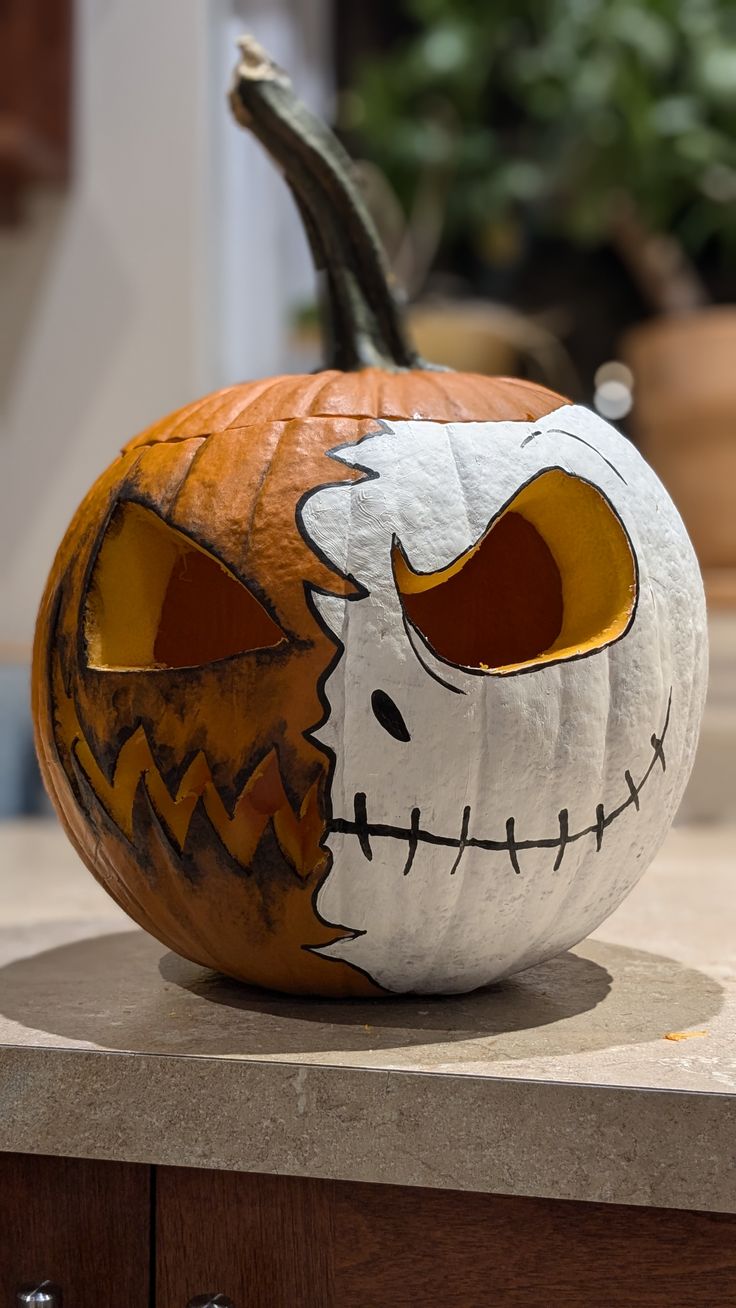 تزیین کدو هالووین