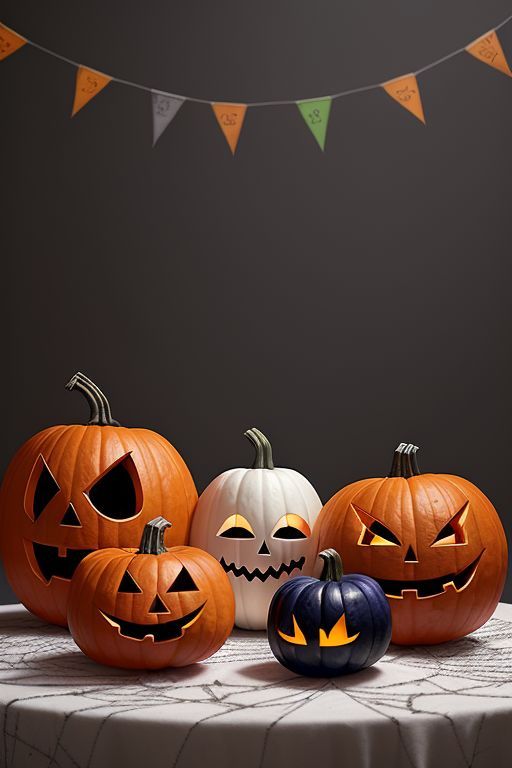تزیین کدو هالووین