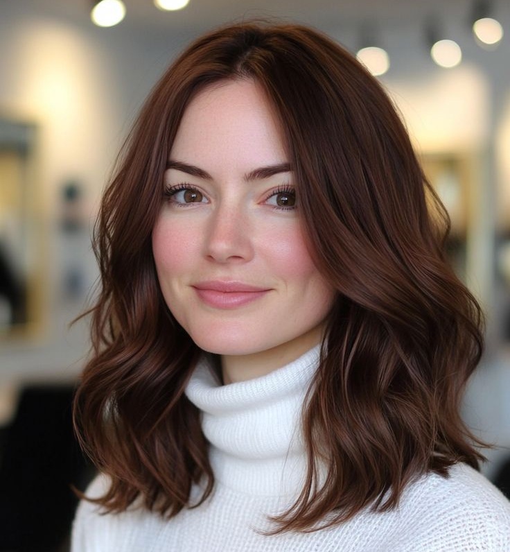 رنگ موی ماهگونی شکلاتی