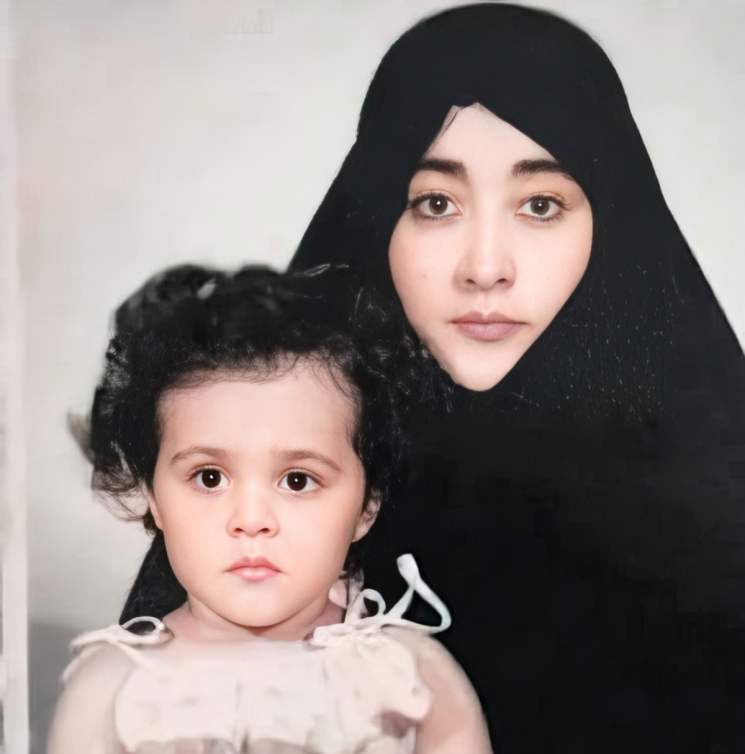 عکس با حجاب حمیرا با دخترش - عکس حمیرا و دخترش 