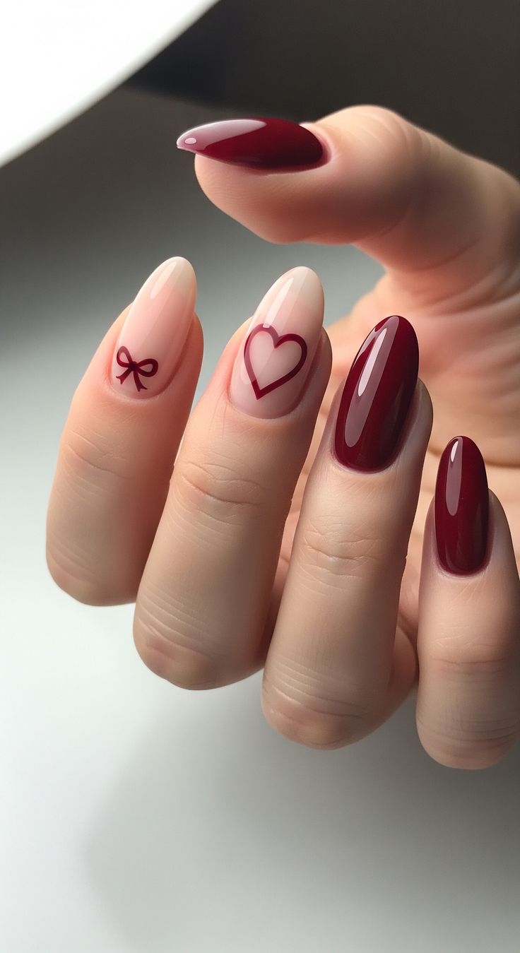 لاک ناخن قرمز زرشکی