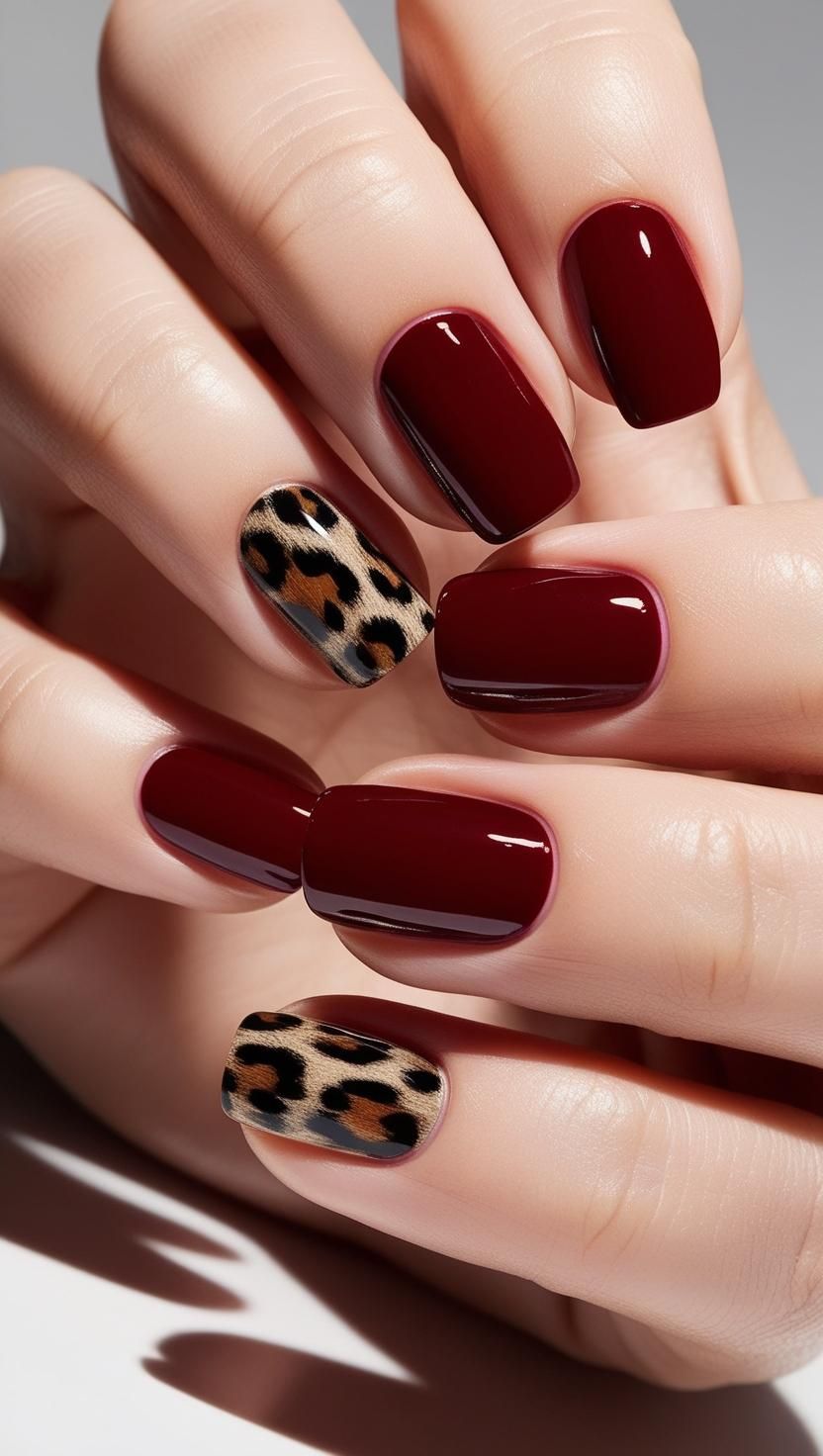 لاک ناخن قرمز زرشکی