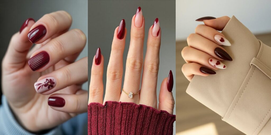 لاک ناخن قرمز زرشکی جدید ۲۰۲۵ | ترند داغی که دل دخترها رو برده