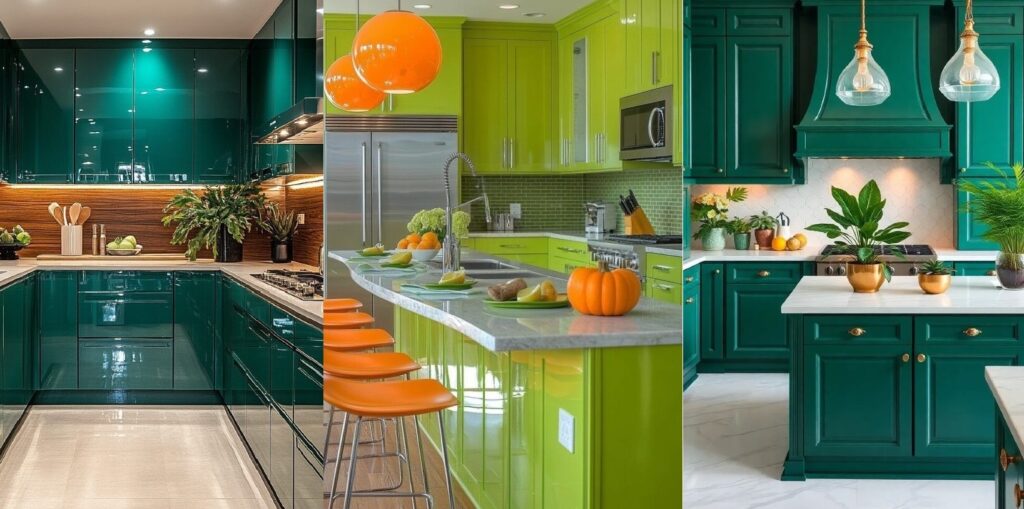 کابینت آشپزخانه سبز خاص | ترند شیک ۲۰۲۵ برای دکوراسیون های مدرن و جدید