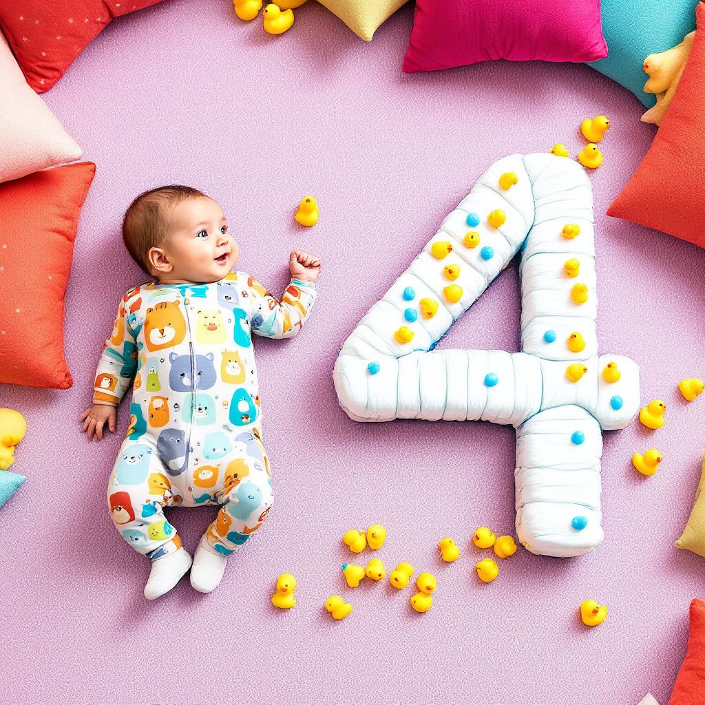 ایده عکس ماهگرد نوزاد در منزل