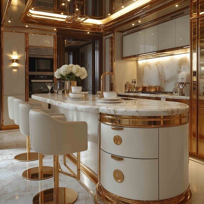 کابینت سفید و رنگی