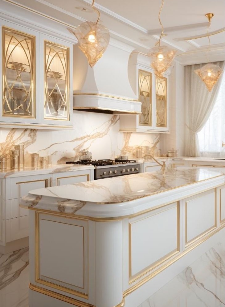 کابینت سفید و رنگی