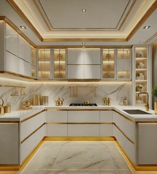 کابینت سفید و رنگی