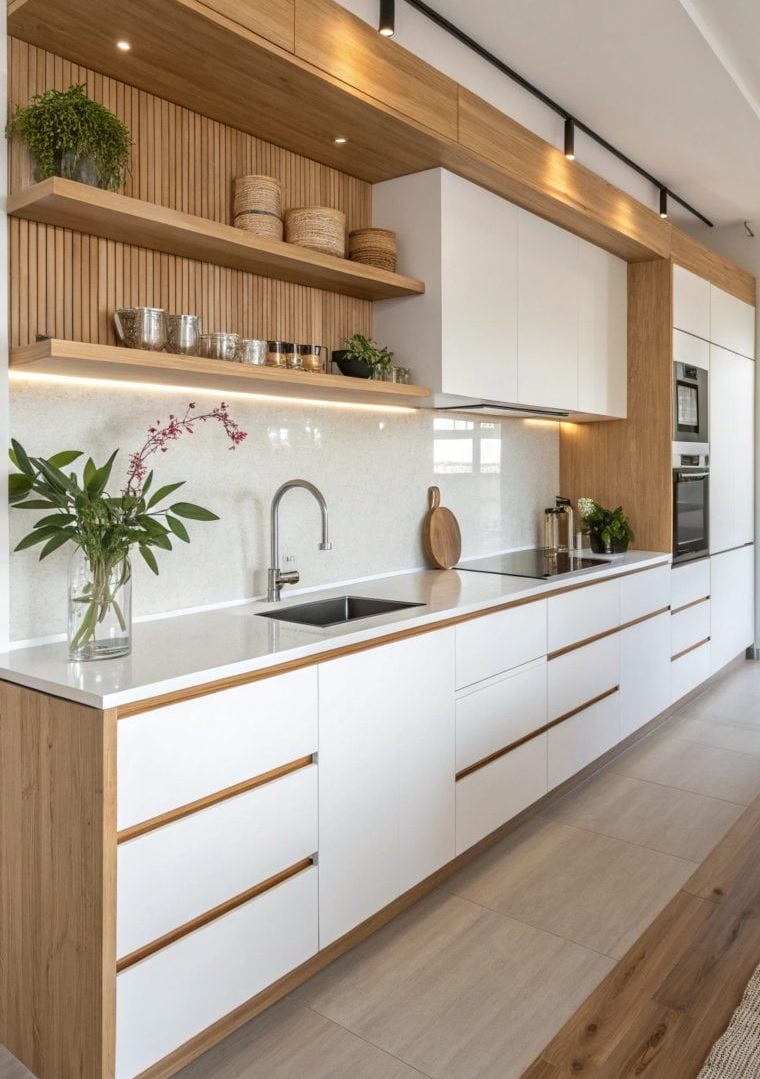 کابینت سفید و رنگی