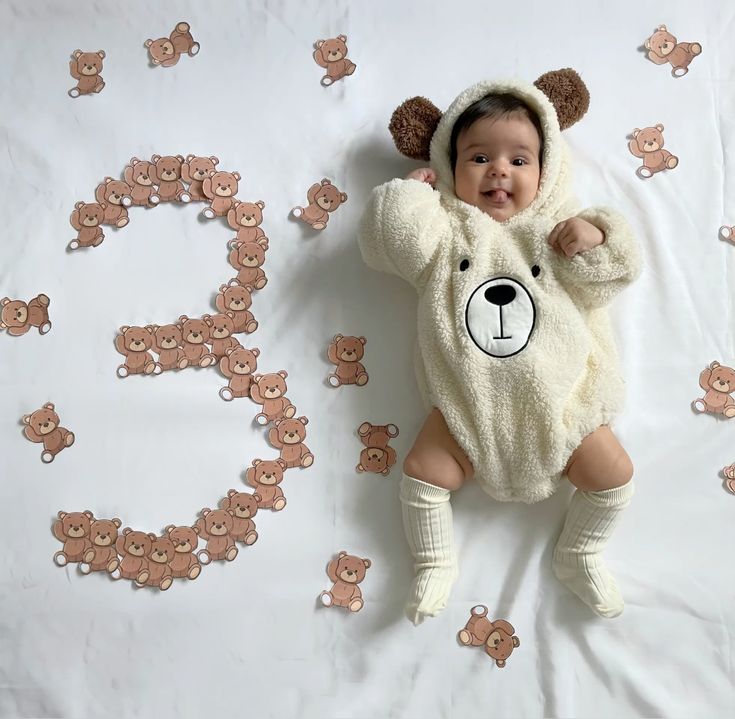 ایده عکس ماهگرد نوزاد در منزل