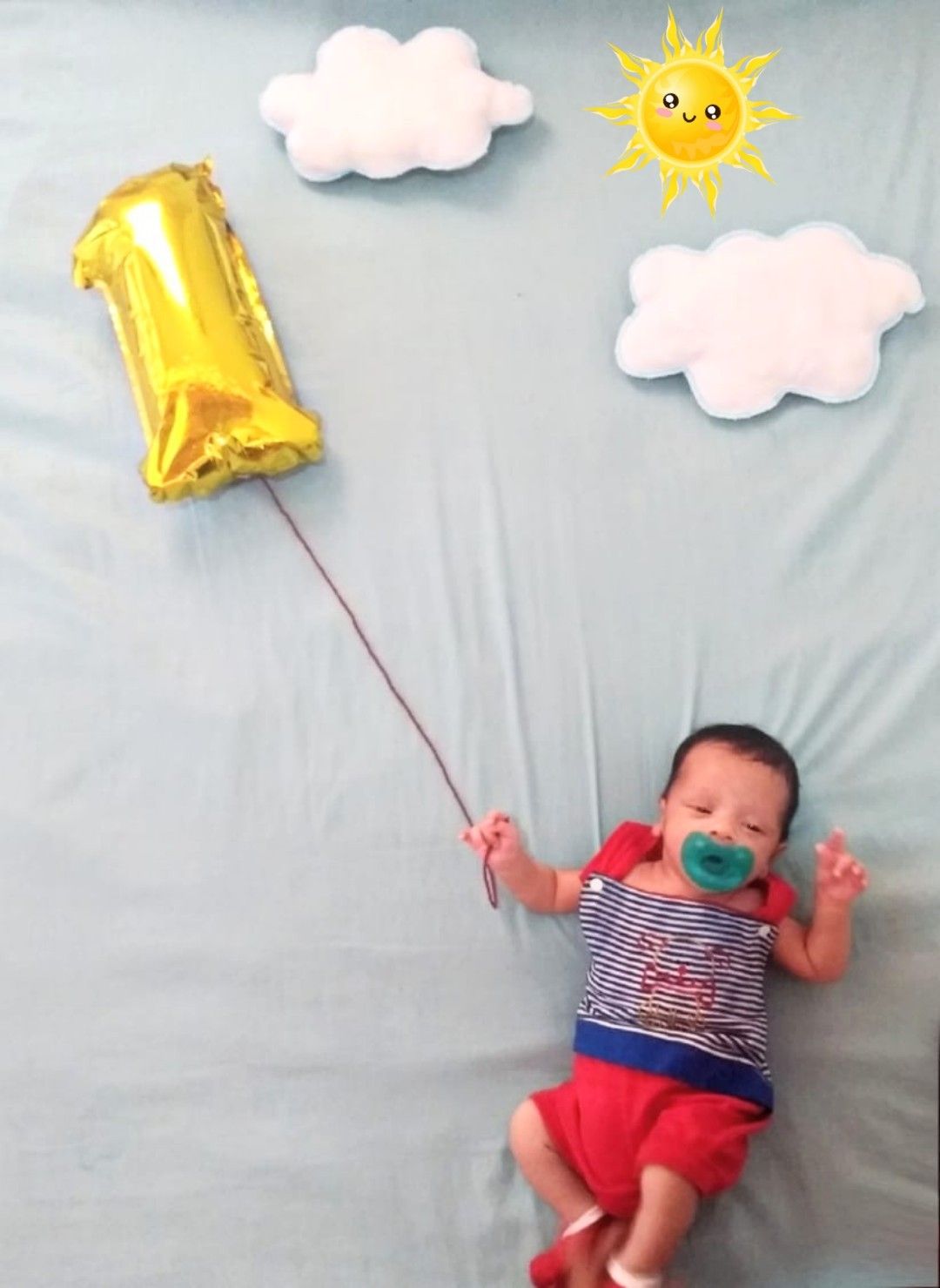 ایده عکس ماهگرد نوزاد در منزل