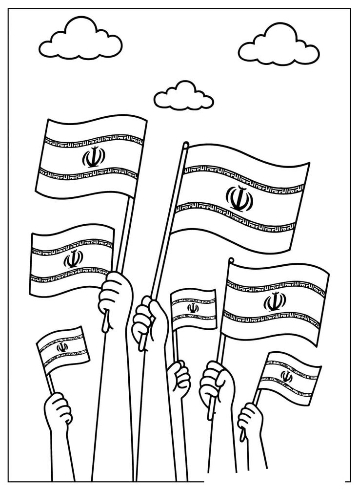 نقاشی روز دانش آموز برای رنگ آمیزی