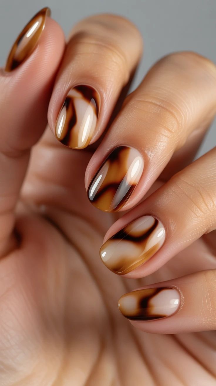 مدل ناخن فرنچ ماربل سفید و رنگی