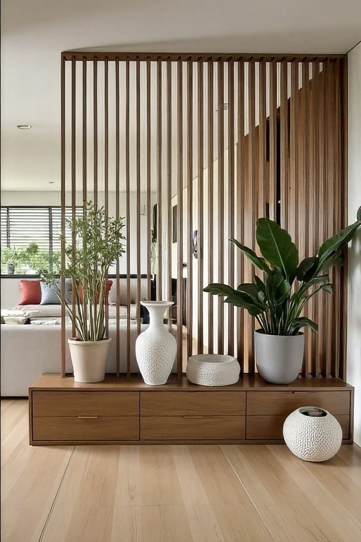 دیزاین دیوار پذیرایی مدرن با چوب