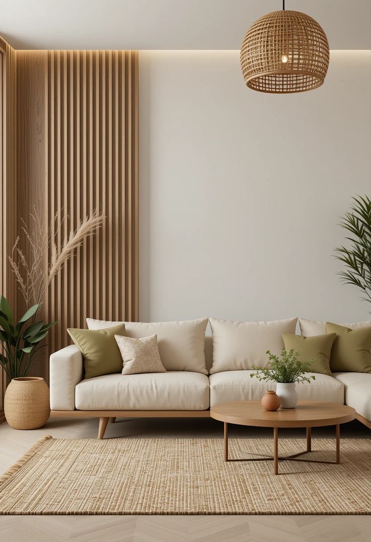 دیزاین دیوار پذیرایی مدرن با چوب