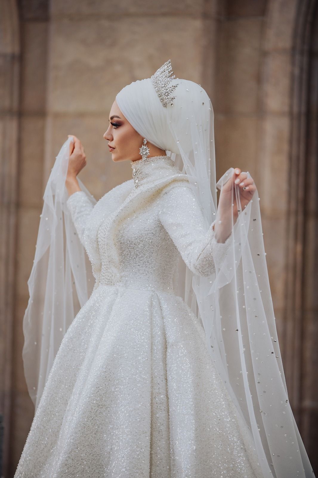 تور عروس با حجاب