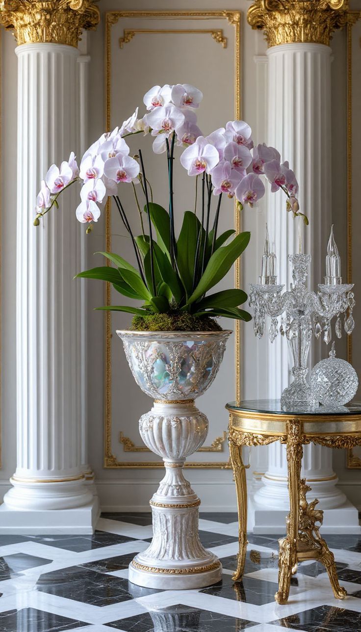 گلدان دکوری بزرگ برای گوشه پذیرایی