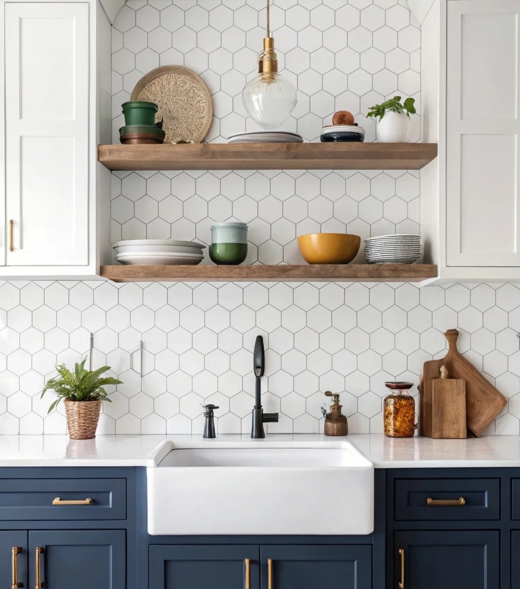 دیزاین بالای سینک ظرفشویی