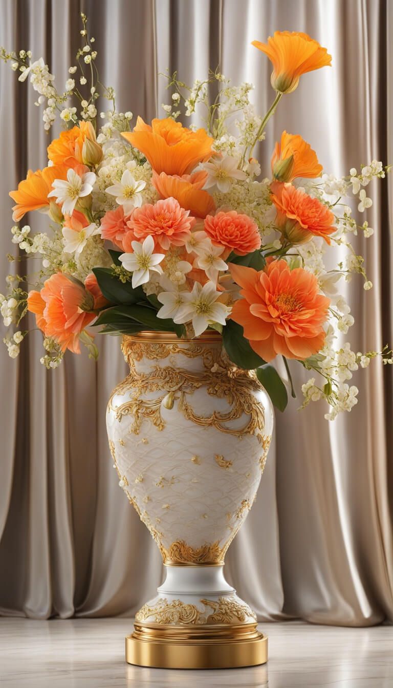 گلدان دکوری بزرگ برای گوشه پذیرایی