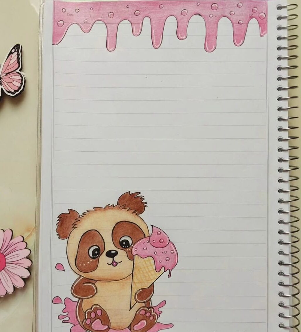 تزیین دفتر املا
