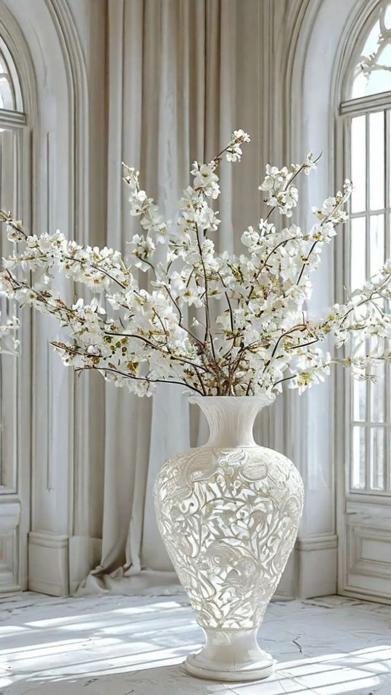 گلدان دکوری بزرگ برای گوشه پذیرایی