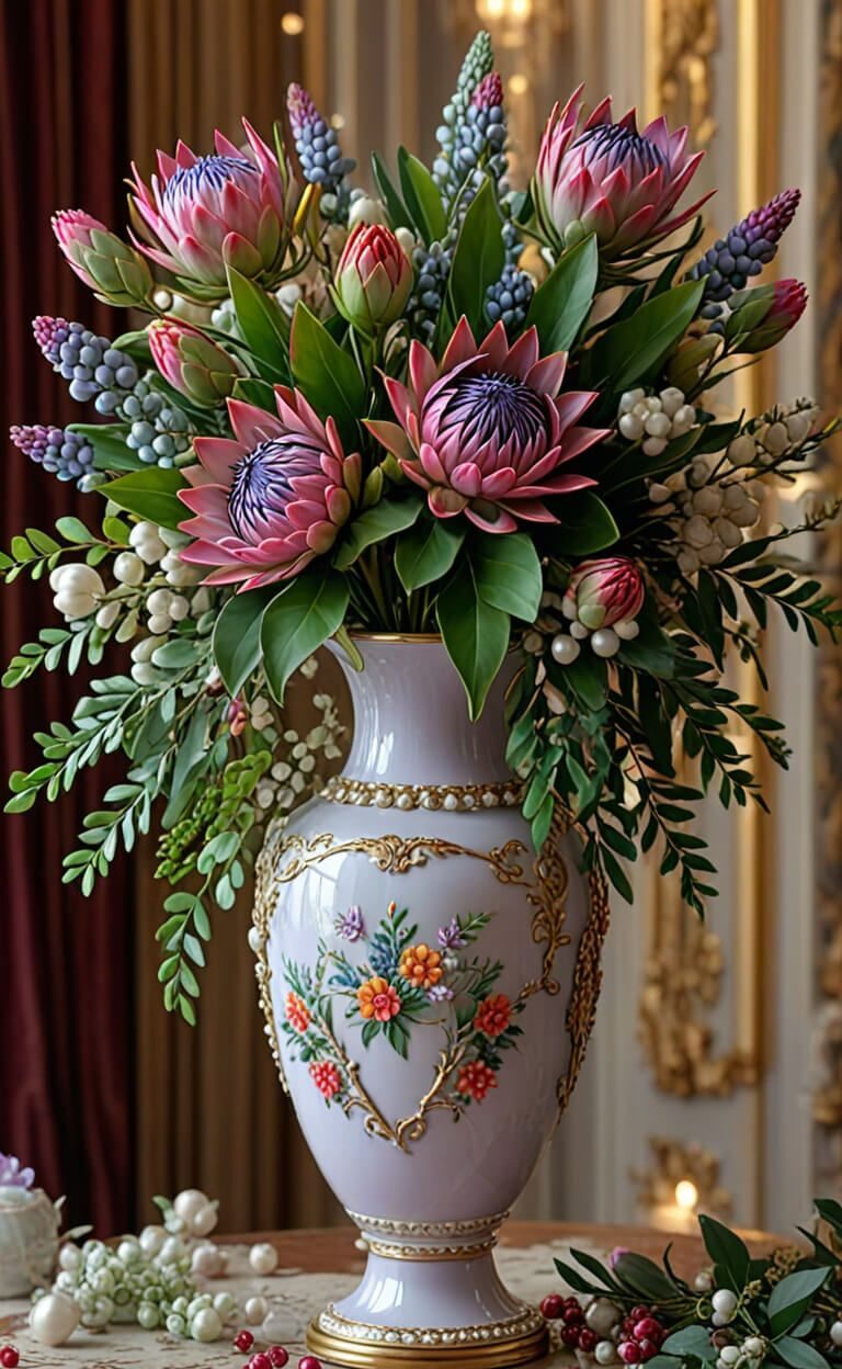 گلدان دکوری بزرگ برای گوشه پذیرایی