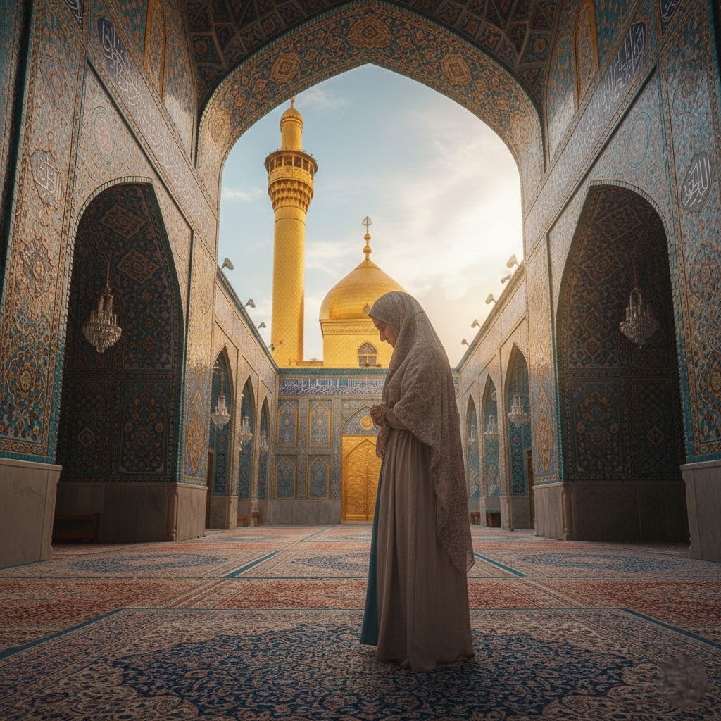 حکم ورود زن حائض به حرم امام رضا
