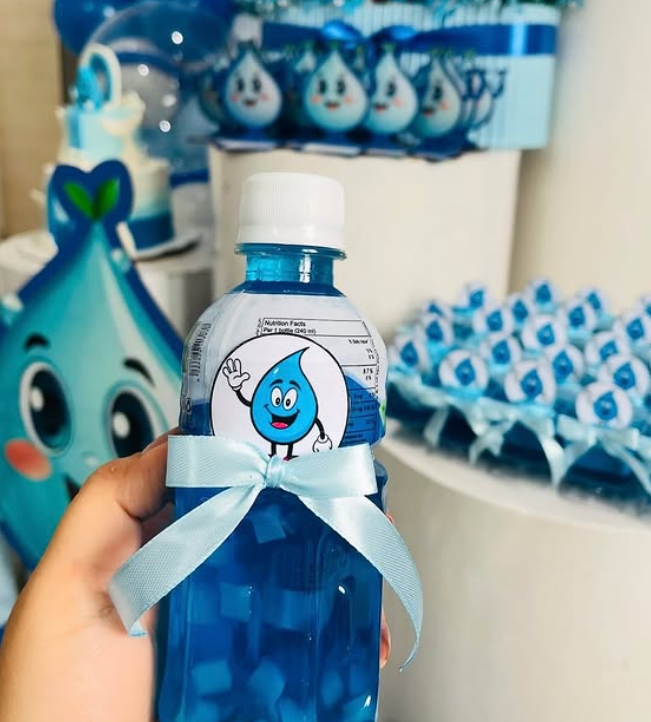 تزیین بطری برای جشن آب