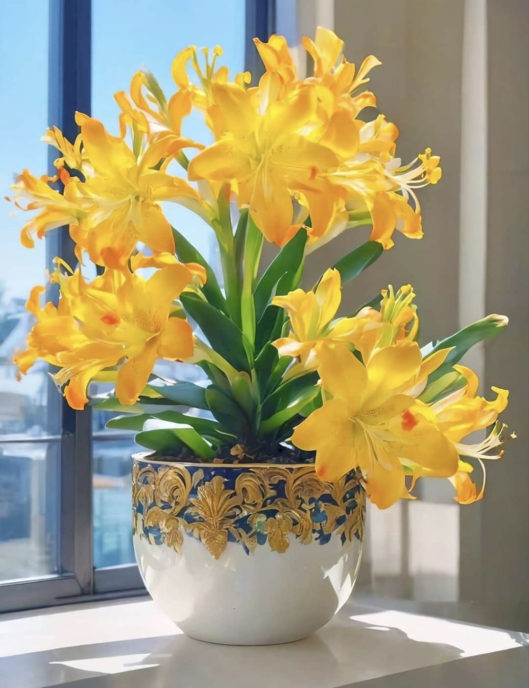 گلدان دکوری بزرگ برای گوشه پذیرایی