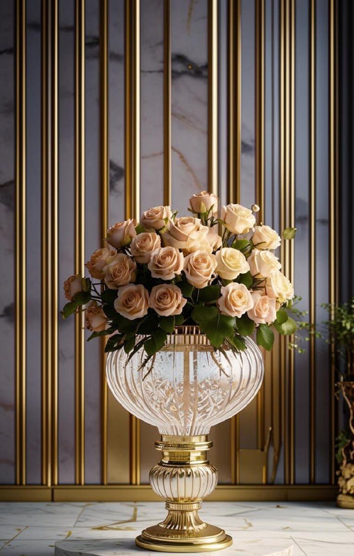 گلدان دکوری بزرگ برای گوشه پذیرایی