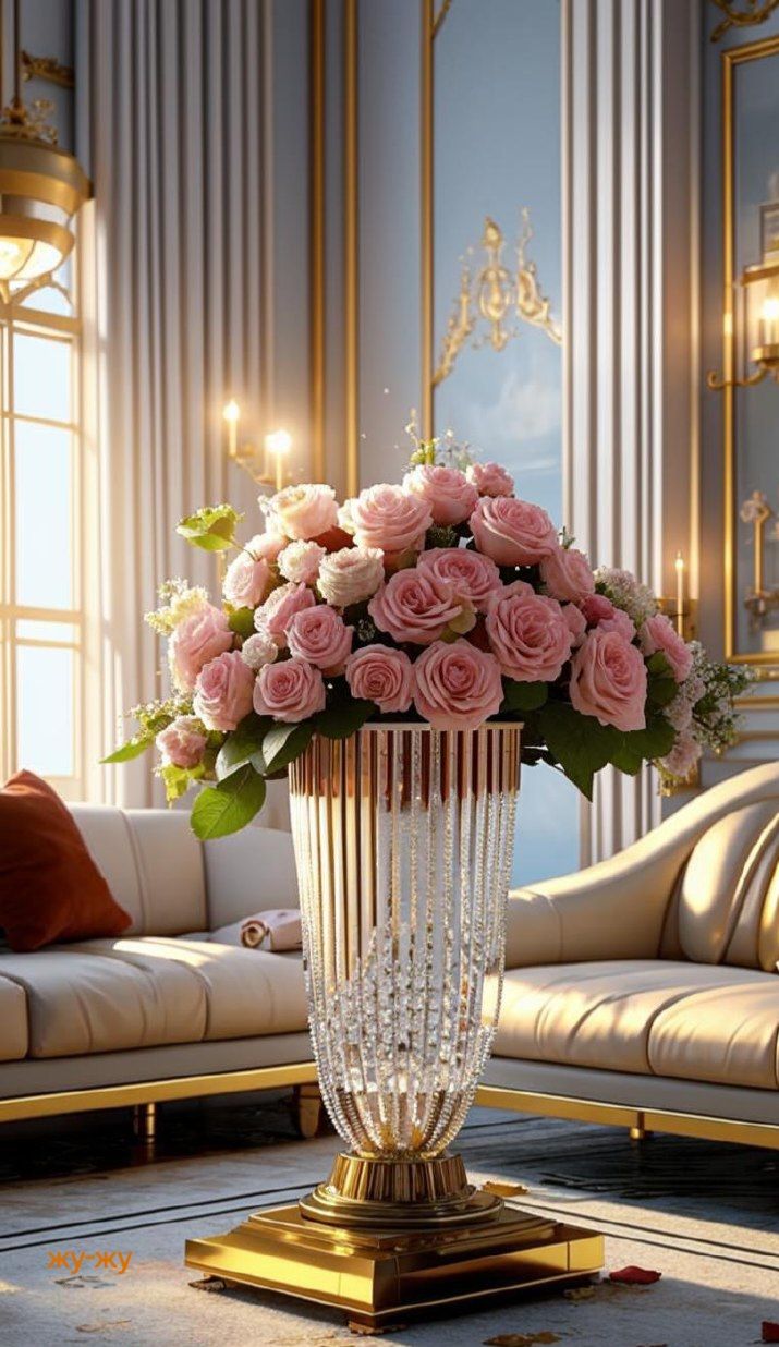 گلدان دکوری بزرگ برای گوشه پذیرایی