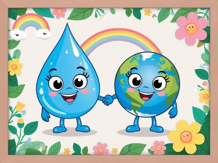 نقاشی برای جشن آب کلاس اول