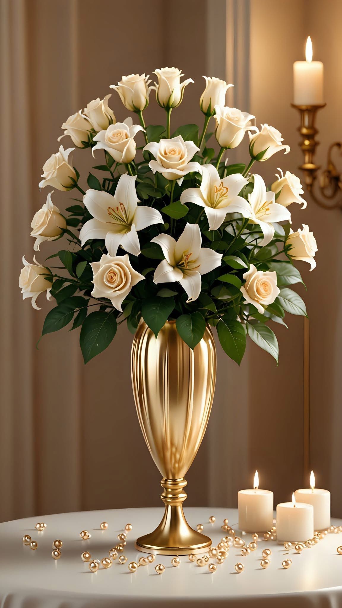 گلدان دکوری بزرگ برای گوشه پذیرایی