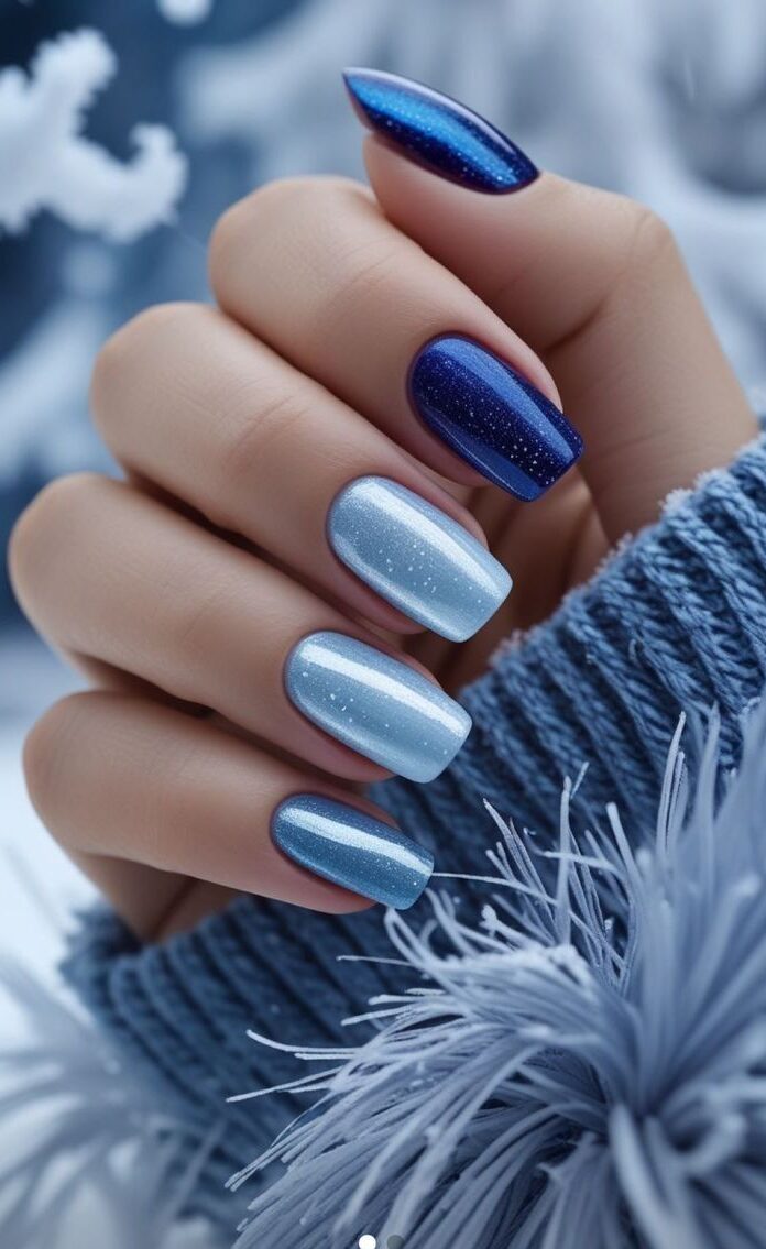 لاک ژل آیس آبی