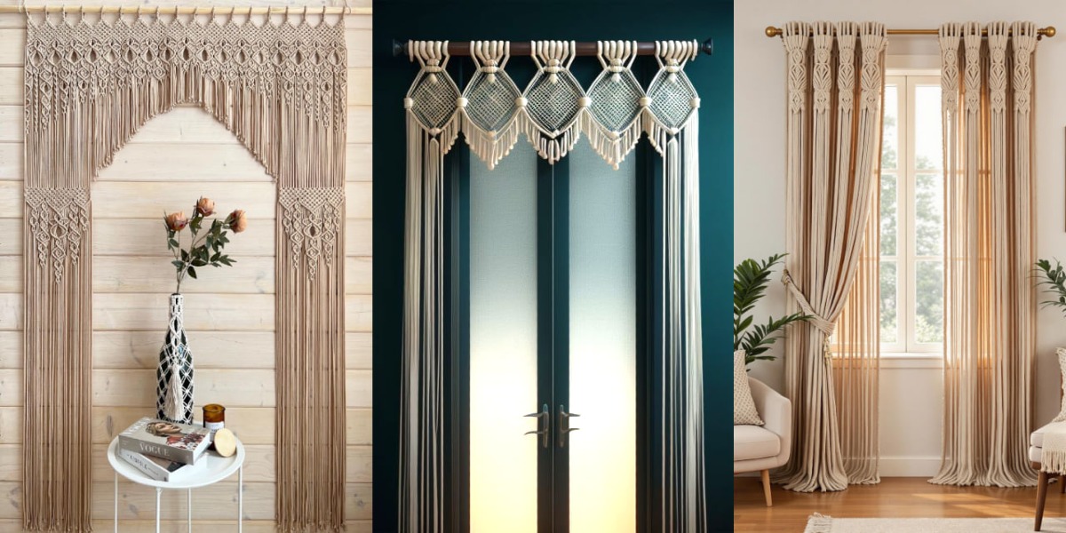 مدل پرده مکرومه