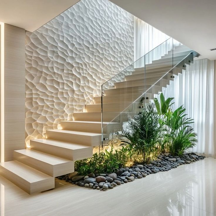 تزیین راه پله ورودی ساختمان