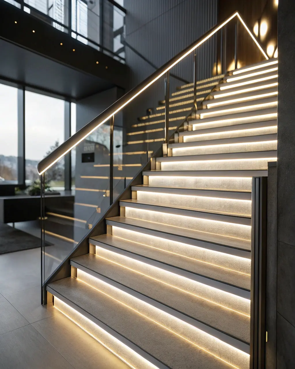 تزیین راه پله ورودی ساختمان