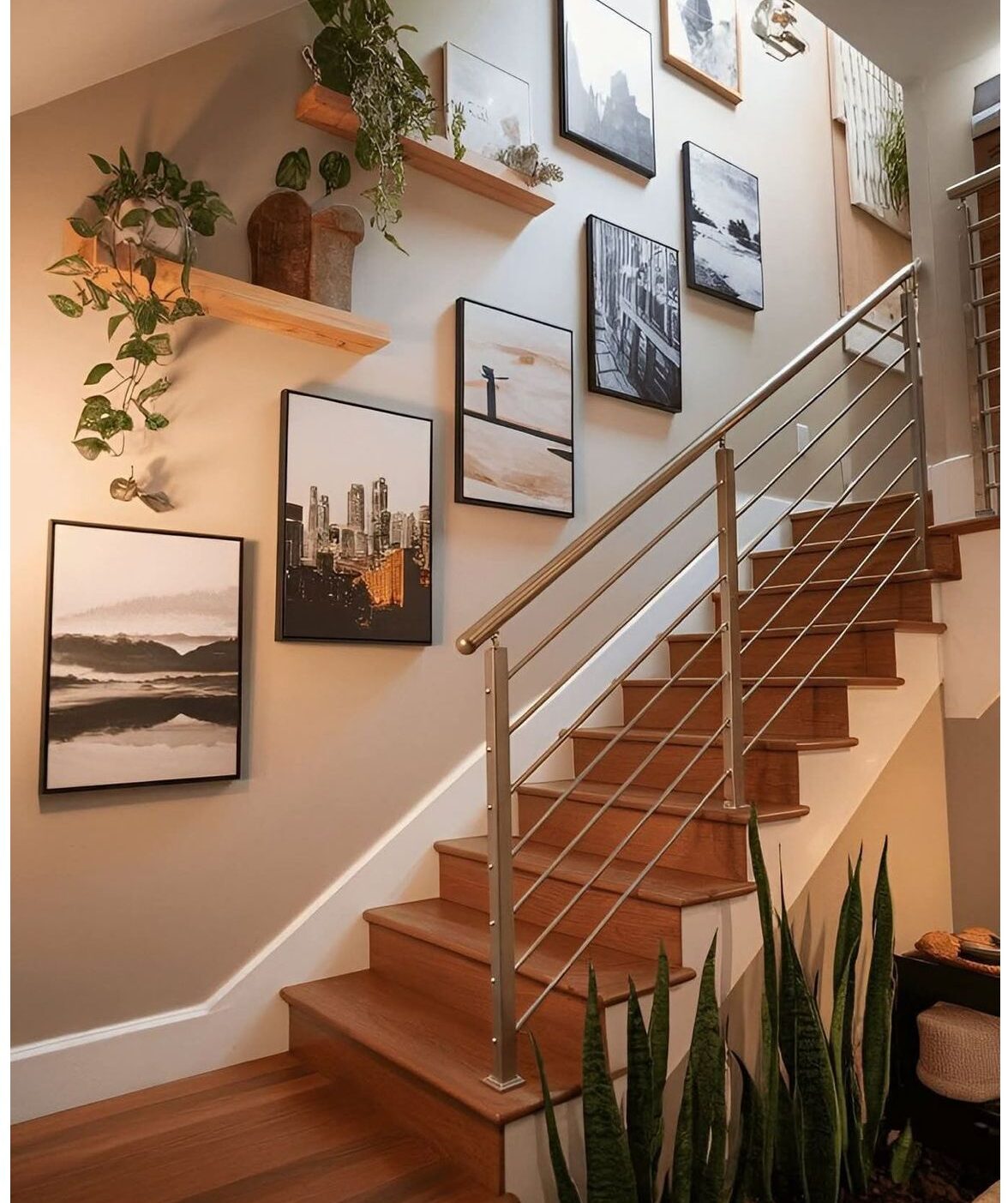 تزیین راه پله ورودی ساختمان