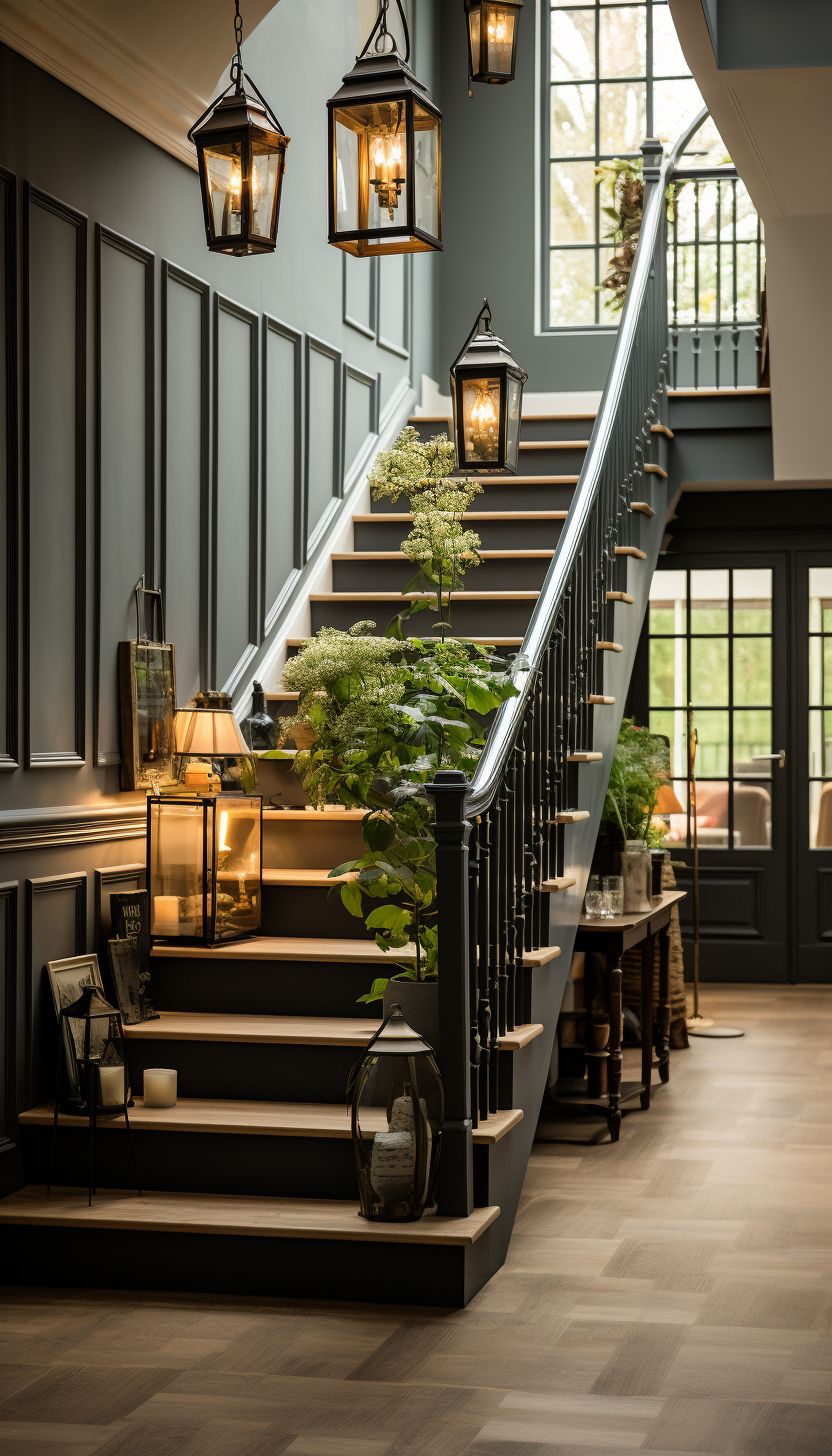 تزیین راه پله ورودی ساختمان